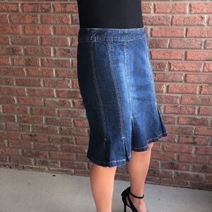 The Limited Jean Skirt